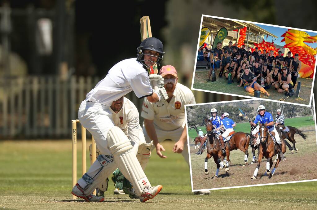 City United Cricket Club, Maitland Polocrosse Club and Hunter River Dragons. Pictures by Marina Neil, Ruth Caskey, supplied.