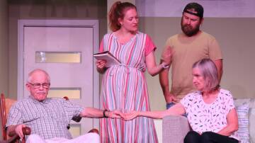 Michael Smythe as Bill, Jessica Gray as Jess, Chad Mitchison as Brian and Jen Masson as Nancy. Picture by Anne Robinson