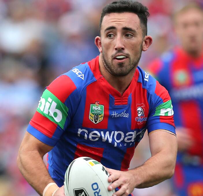 GREAT FUTURE: Newcastle Knights coach Nathan Brown has been glowing in his praise for Maitland junior Brock Lamb before and after his entry into the Knights NRL side.