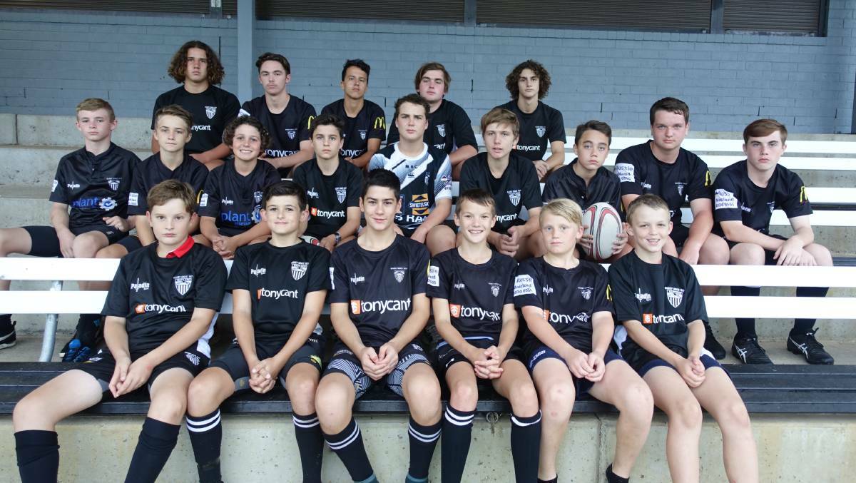 THE FUTURE: The Maitland Blacks have 27 players in the Hunter Junior Rugby Union Wildfires representative teams. Picture: Michael Hartshorn