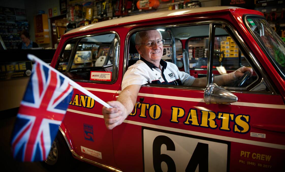 BEST OF BRITISH: Mini fan Peter Robinson is marking the 50th anniversary of the British giant-killers grandest day at Bathurst. Picture: Perry Duffin