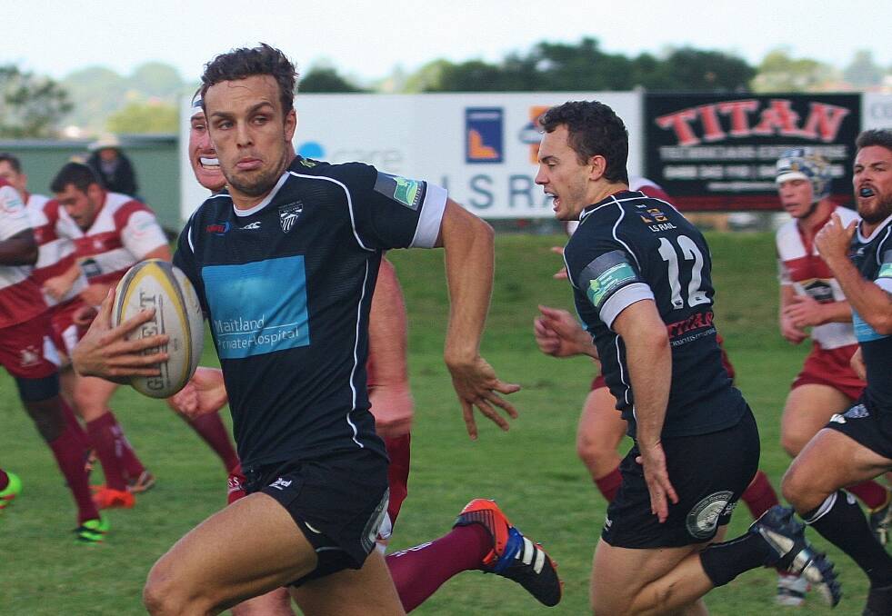 INJURY SCARE: Maitland Blacks' dynamic fullback Josh McCormack has been cleared on any permanent neck injury after being taken to hospital on Saturday.