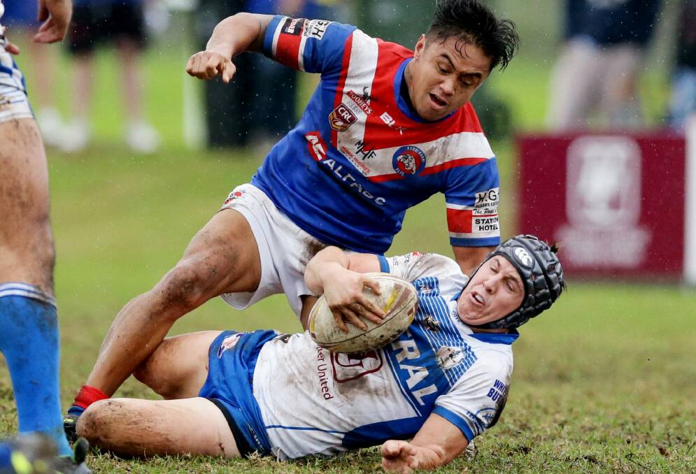 ORGANISED: Terence Seu Seu's class showed when he came on in the second half of the Bulldogs' trial game against Dubbo CMYS,