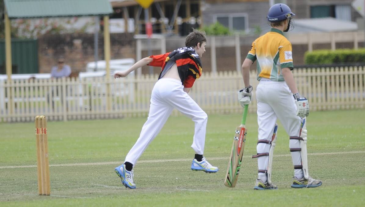 BALANCED: Colby Turner-Turnbull took 2-14 for Northern Suburbs Red as they restricted City United to 9/154 on day one of their two-day match.