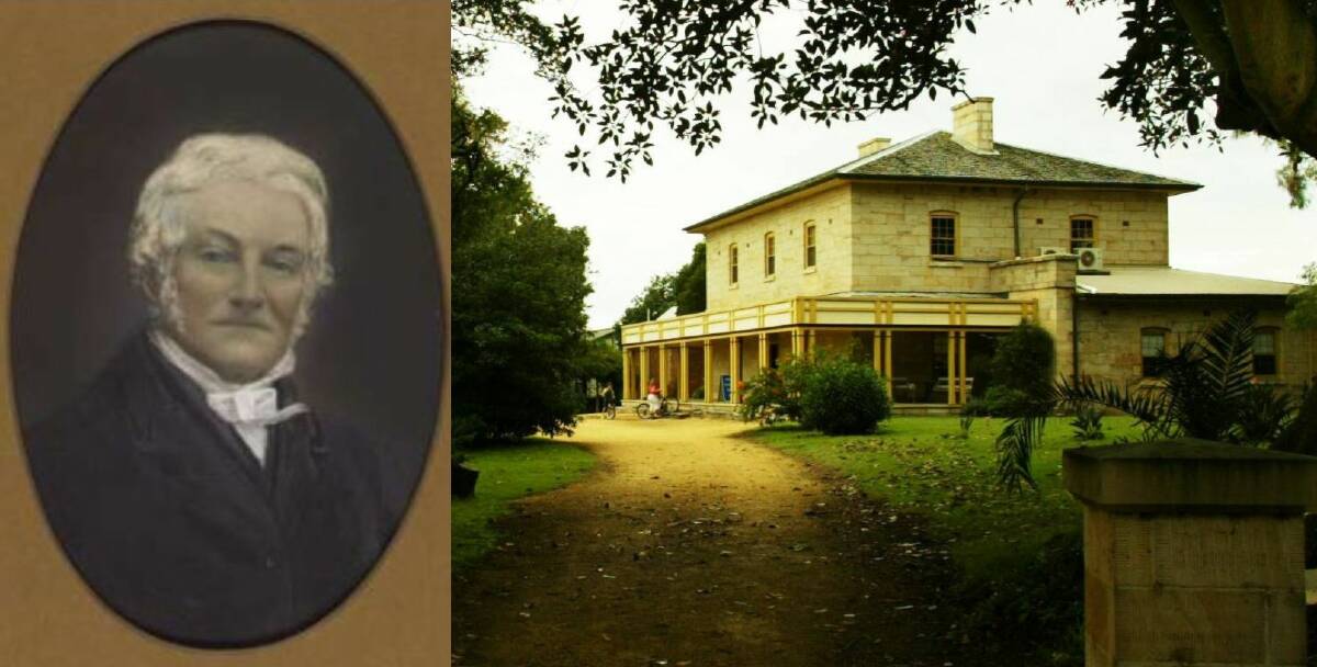 Edward Charles Close and his residence Closebourne House. Pictures by Australian Dictionary of Biography and ACM