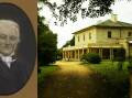 Edward Charles Close and his residence Closebourne House. Pictures by Australian Dictionary of Biography and ACM