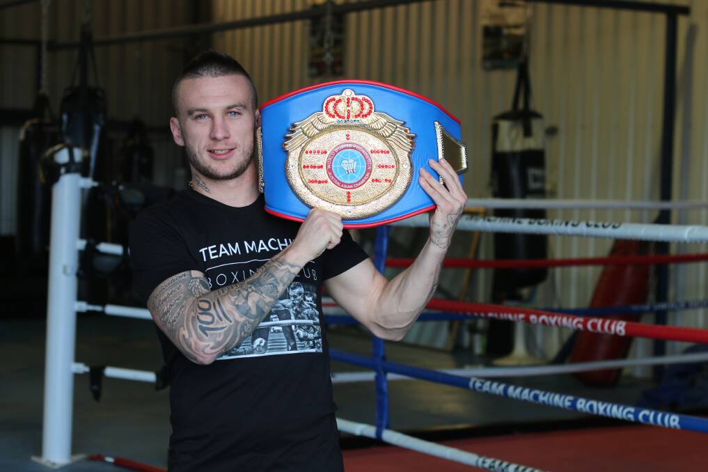 READY: Hunter boxer Blake Minto meets Argentinian Sergio Gonzales in a world title fight in Newcastle on March 23. Picture: David Stewart
