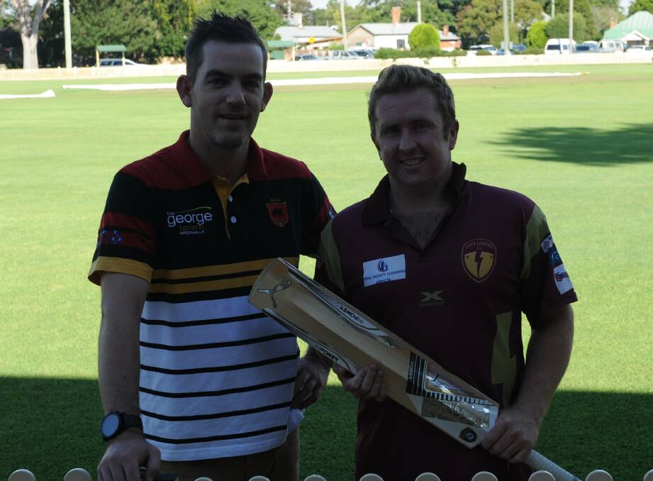 GRAND FINAL: Northern Suburbs and City United skippers Michael Wilson (left) and Matt Trappel.