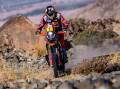 The Hunter's Toby Price on start stage 11 of the 2024 Dakar Rally. Picture courtesy KTM