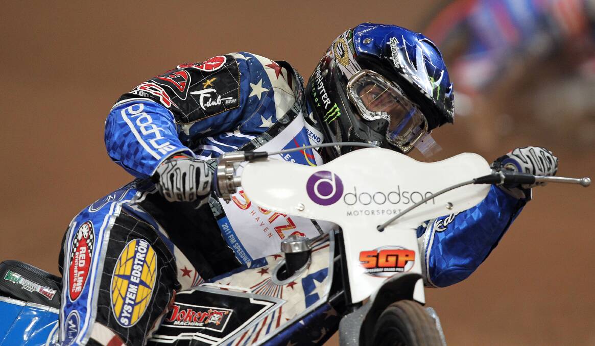 WORLD CHAMP: America's Greg Hancock claimed his fourth world speedway title in Melbourne on Saturday night.