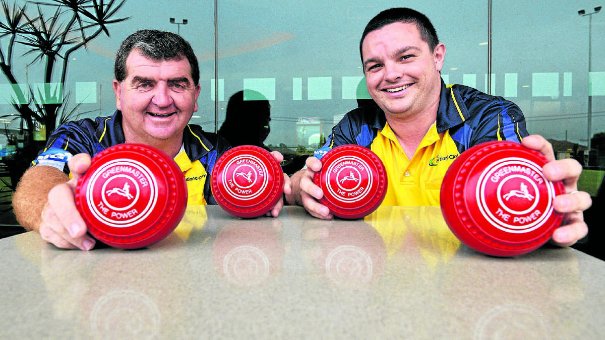 PLAY-OFF HOPE: Maitland City bowlers Darren Kedwell and DJ Dilworth.