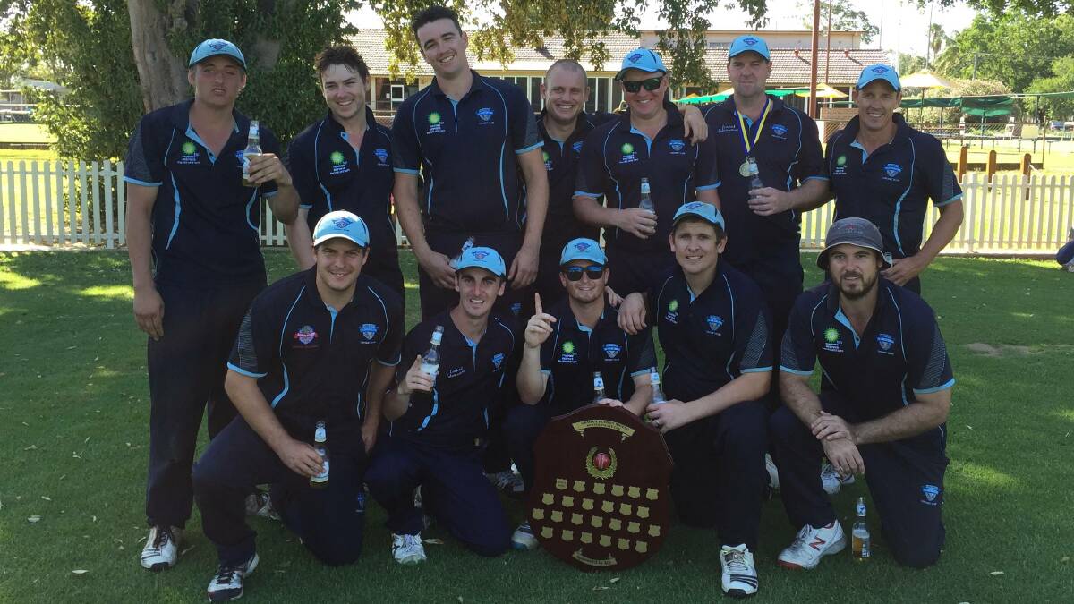 NEW CHAMPS: Kurri Weston celebrate victory in the Hunter Valley Cup, their first Twenty20 title. Picture: Michael Hartshorn