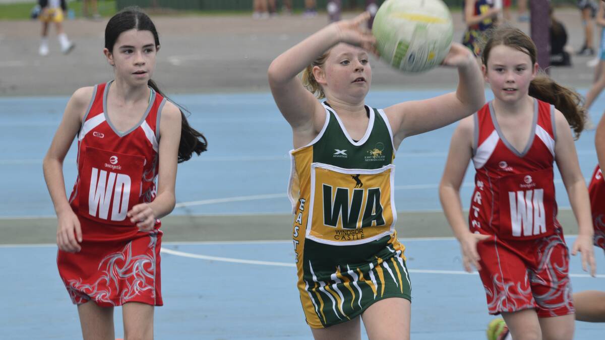 Maitland junior netball in School for Kids round. Pictures: Michael Hartshorn
