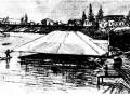 The floating baths of West Maitland in the 1880s