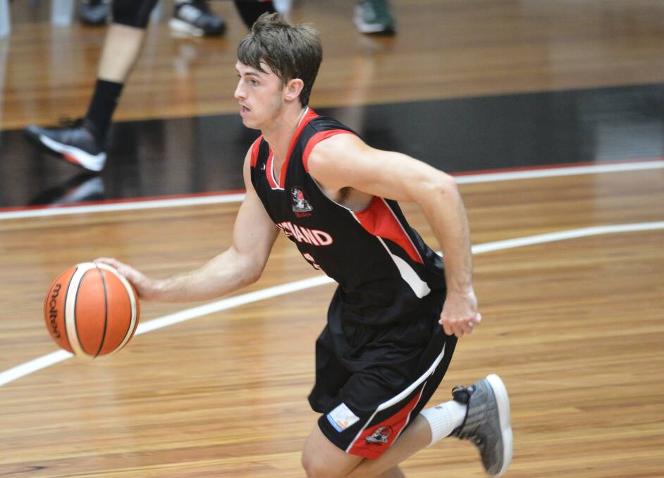 INFLUENTIAL: Jack Edwards landed 16 points and collected four rebounds in the Maitland Mustangs two-point win against Hills Hornets on Saturday.