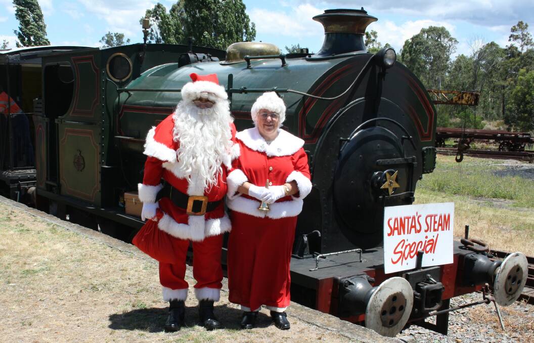RE-OPENING: Santa and Mrs Claus will be special guests at Richmond Vale Railway Museum this Sunday. It will be the first day the museum has been open to the public since the September 13 bushfire.