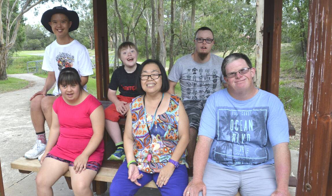 AWARENESS: Hunter residents Jordyn Threlfo, Jessika Threlfo, Kye Lowe, Lisa Lau, Jason Rasmussen and Shannon Smith have Down syndrome. Picture: Krystal Sellars
