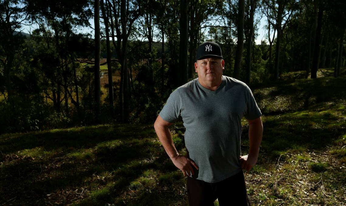 THROUGH THE WRINGER: Former Mount Arthur contract mine worker Simon Turner, injured in December and speaking about a range of problems he has encountered in the coal industry. Picture: Jonathan Carroll.