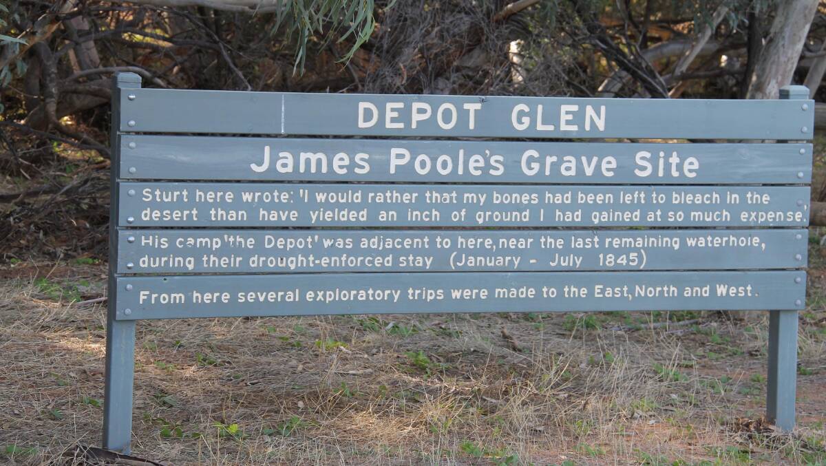No Inland Sea here … James Poole’s gravesite. 