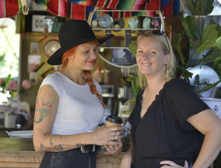 IN DEMAND: Leah Jaunalksnis and Bec Mitchell, of Bearded Cactus, believe there's a thirst for quality coffee. 