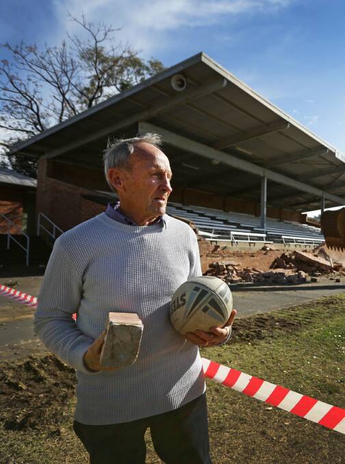 PROUD: Maitland Pickers legend Terry Pannowitz, after whom the old stand was named, believes the new grandstand will be a huge boost for local sport.