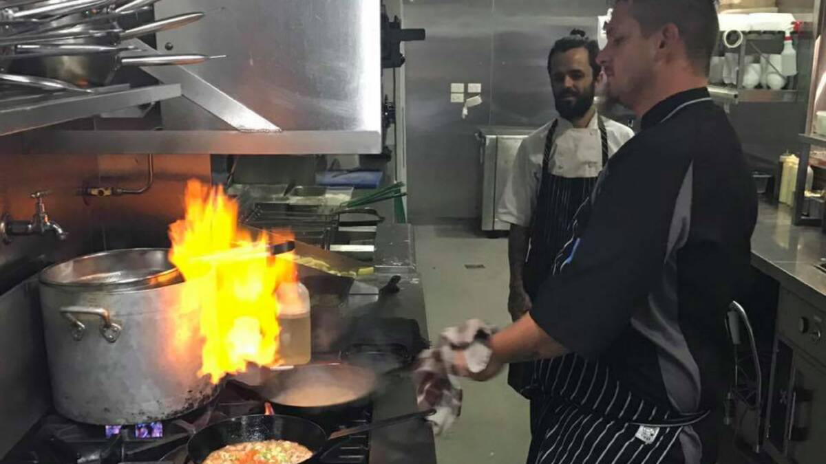 ON FIRE: Head chef Anton Stephenson is focused on cooking up a super tasty menu built on the back of the Imperial classics.