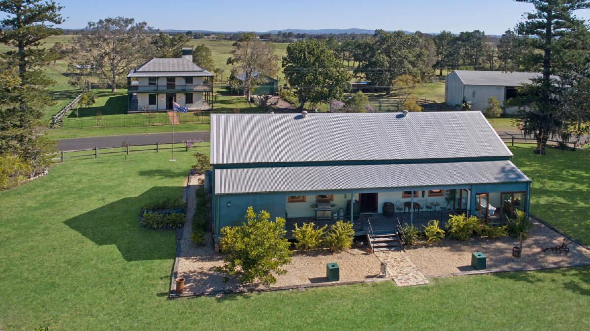 FOR SALE: Historic home Warrawee (back) and the former St Patrick's School (front)
