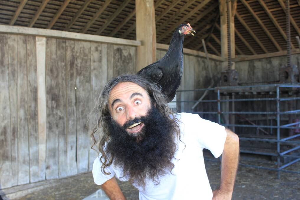 TOCAL VISIT: Costa Georgiadis at Tocal Homestead last month where he filmed the virtual excursion for school students. 