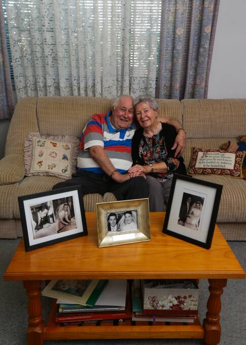 ENDLESS LOVE: Eric and Judith Campbell, of Tenambit, have been married for 60 years and say being tolerant is the key to a long union. Picture: Jonathan Carroll.
