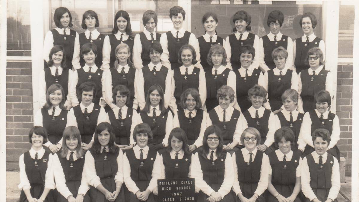 STUDENTS: Maitland Girls High School 6th form in 1967. Later 6th form became known as Year 12 and the school became coed in 1987. Picture courtesy Janece McDonald.