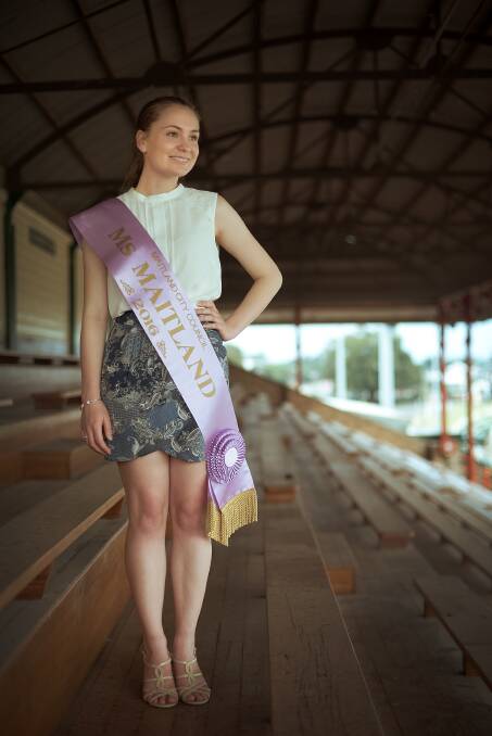 PASSIONATE: 2016 Maitland Showgirl and Miss Maitland Jessica Allen says the competition is a personal development opportunity. Picture: Perry Duffin