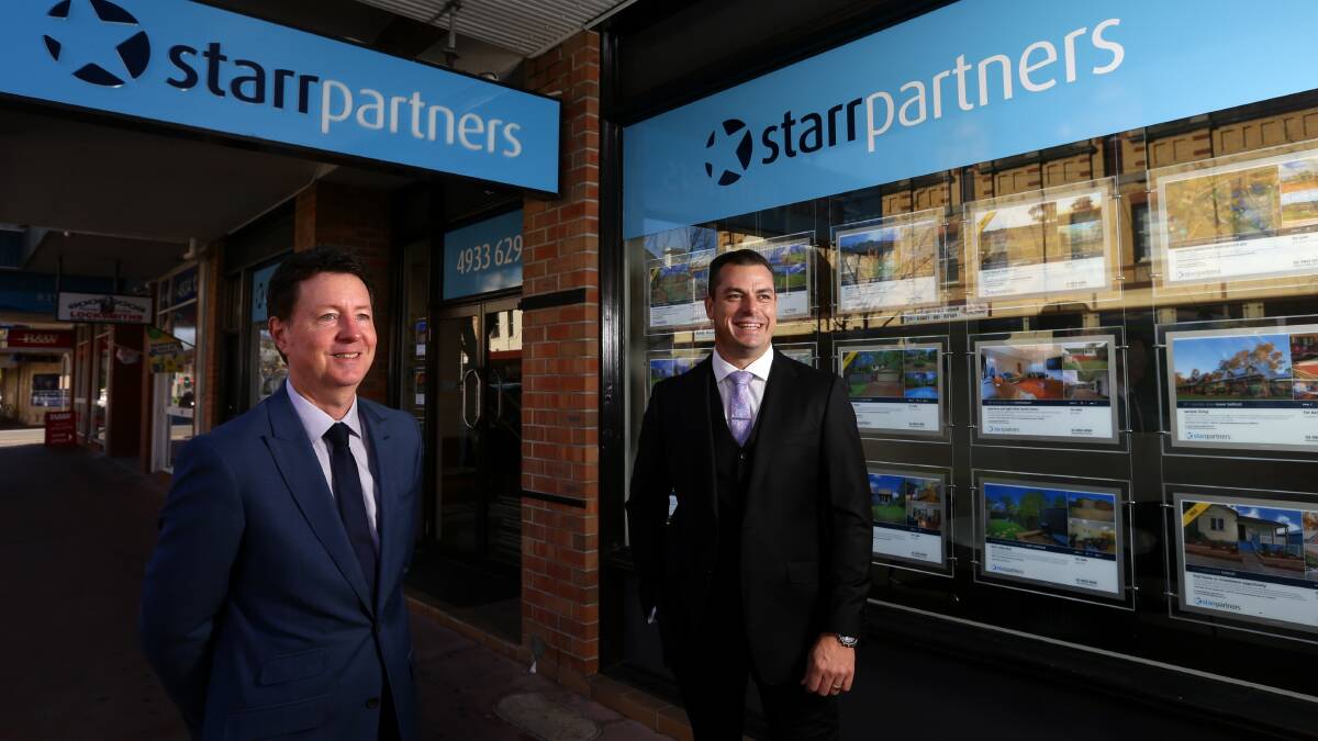 HUMBLE: Starr Partners principal Andrew Cant, left, and agent James Rodrick, right, have both been shortlisted in the 2017 Real Estate Business Awards. Picture: Jonathan Carroll.