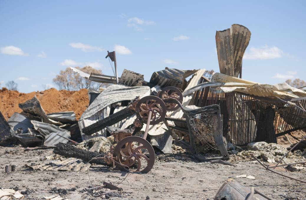 RUINS: The destruction left behind. Picture: Allen Davis.