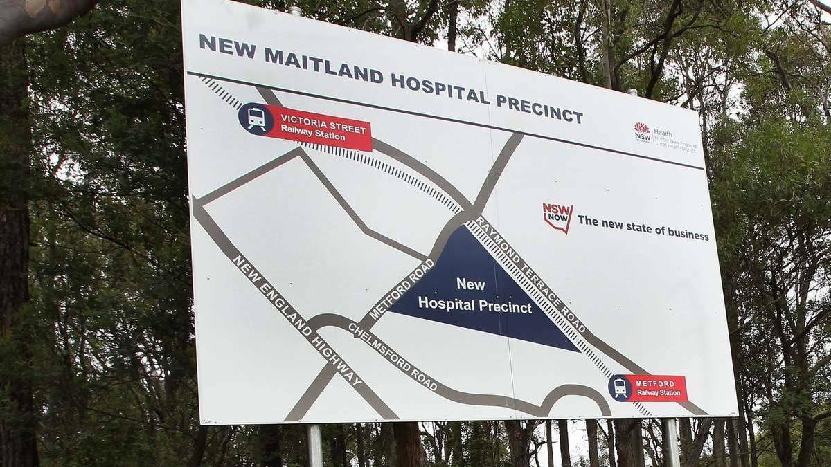 The site of the new Maitland hospital in Metford