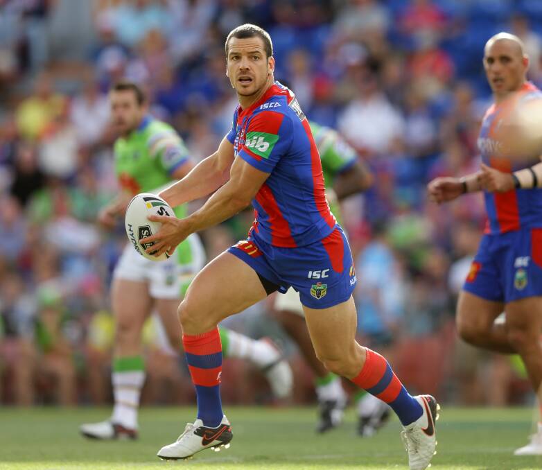 IN LIMBO: Knights veteran Jarrod Mullen is waiting to learn his fate after allegedly testing positive to a banned steroid. Picture: Jonathan Carroll