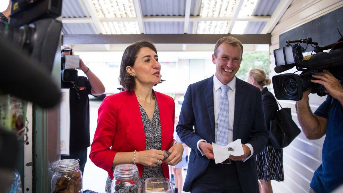 NSW Premier Gladys Berejiklian and Minister for Education Rob Stokes. PICTURE: Edwina Pickles