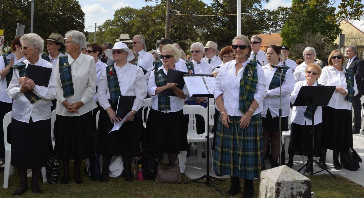 COMMUNITY: Maitland City Choir performing on Anzac Day in East Maitland.