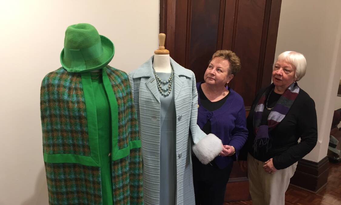 HISTORY: Maitland Clothing Museum co-curators Stephanie Rogers and Lynette Huckstadt with items on display in Winter Warmers.