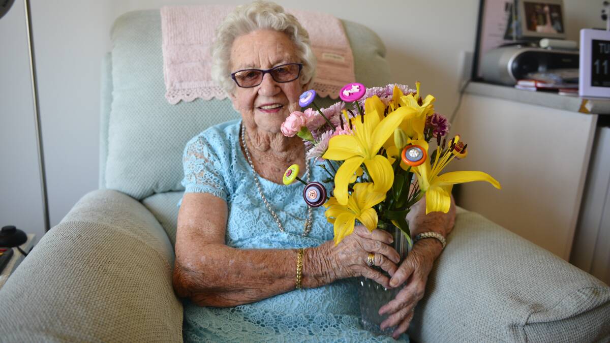 SHE'S STILL GOT IT: 100-year-old Calvary Mt Carmel Retirement Community resident Doreen Richardson. 