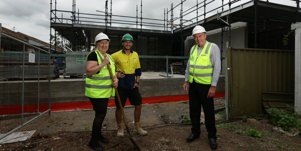 DIGGING DEEP: Benhome's Director of Services Irene Gill, Site Manager Andre Bartley, and Benhome CEO Neil Sutherland. PICTURE: Jonathan Carroll.