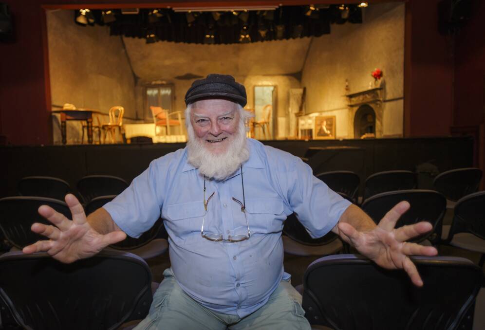 ACTION: Photographer-in-residence Paul Foley captures Maitland Repertory's Frank Oakes at the Repertory Playhouse.
