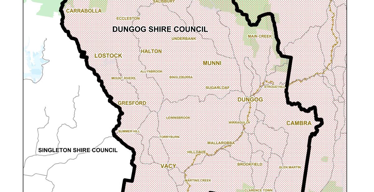 DUNGOG: Dungog Local Government Area.