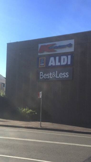 GOOD DIFFERENT: The signs are already in place for Aldi's Maitland store opening on July 12.
