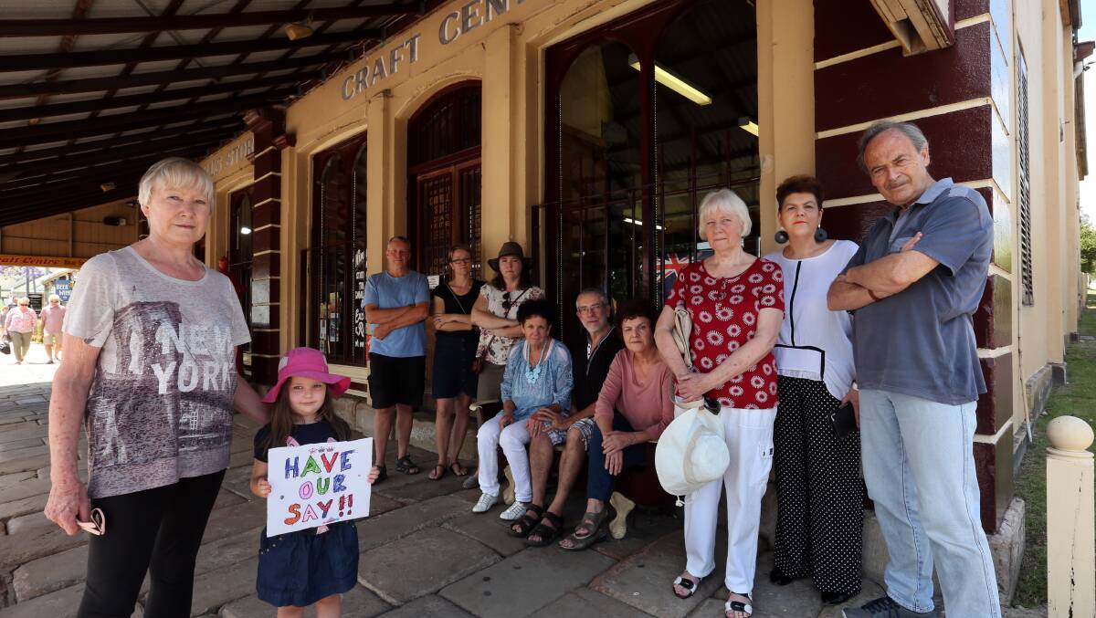 OUTRAGED: Morpeth residents want their say on the heritage conservation of their town. Picture: Simone De Peak.