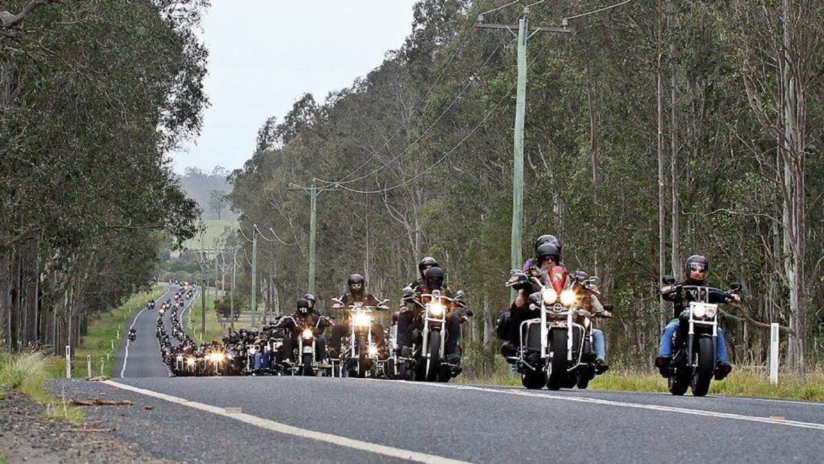 RALLY: A scene from last year's charity bike ride which raised $7000 for palliative care.