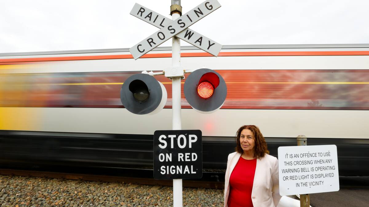 ALL ABOARD: Cr Loretta Baker is pushing for more passenger train services across the Lower Hunter. Picture: Jonathan Carroll.