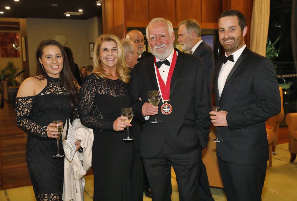 Leanne Rogers of Cooee, Jo Thomas, General Manager of Hunter Valley Wine & Tourism Association, Alaine Le Prince, a Hunter Valley Living Legend & Marcus Zeltzer of Cooee.