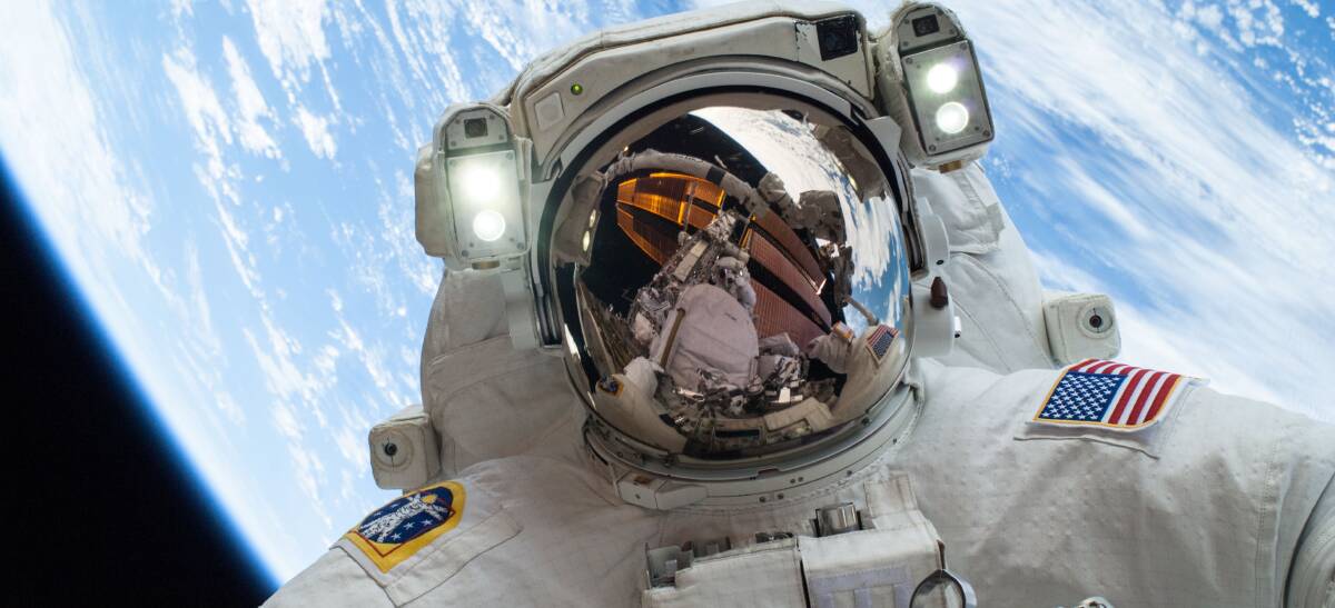 HIGH FLYER: Astronauts operate at the fringe of space, just above the atmosphere.