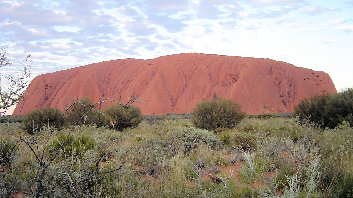 ENORMOUS? ENORMITY?:  However you want to describe it, Uluru is big ... very big. 