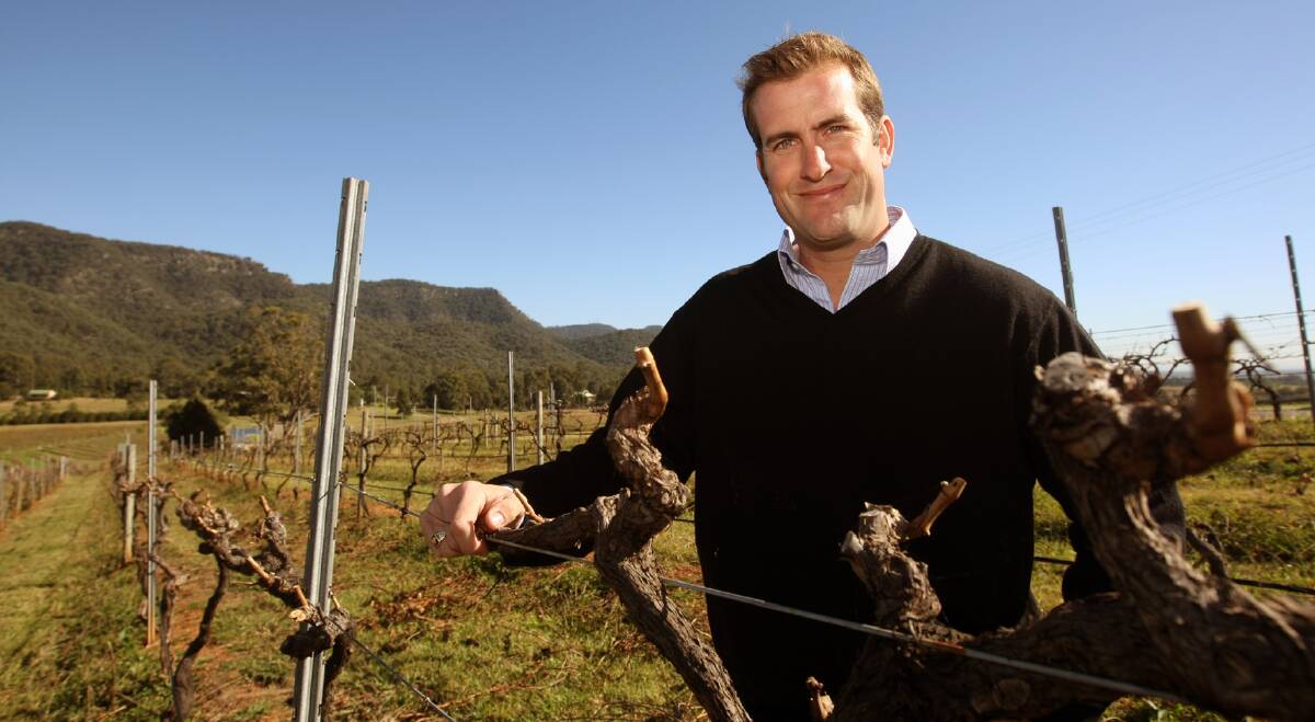 NO REGRETS: Jeff Byrne's path to winemaking was hardly orthodox, but he hasn't looked back since arriving in the Hunter. 